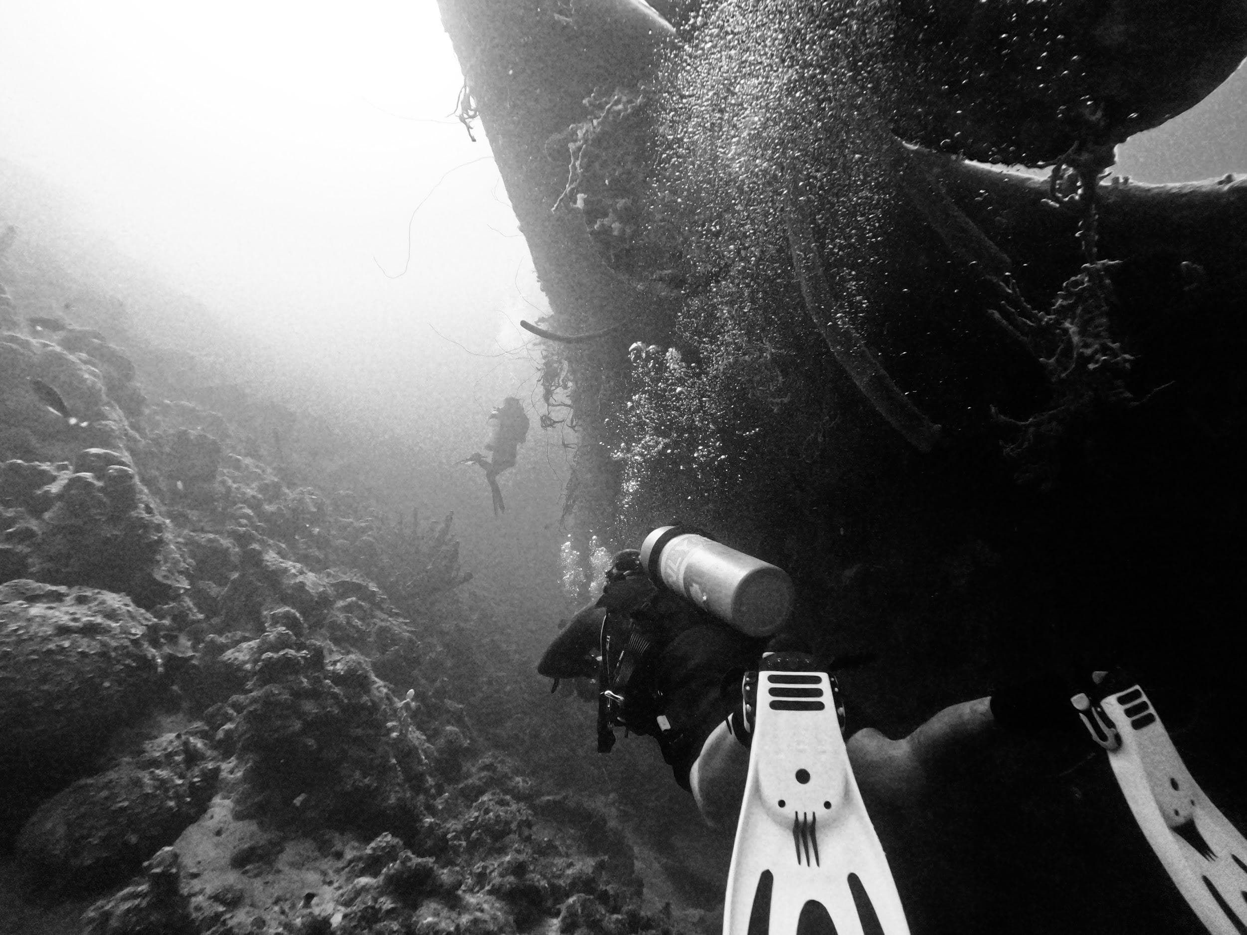 Diver underwater